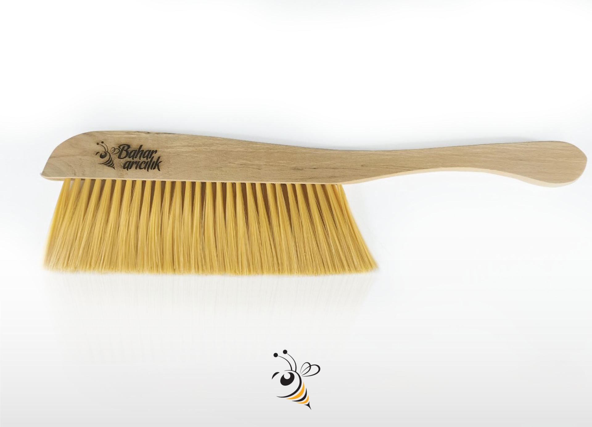 Kalın Ahşap Saplı Plastik El Fırçası