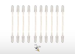 Arı Sütü Hasat Kaşığı Silikon Uçlu Çift Taraflı