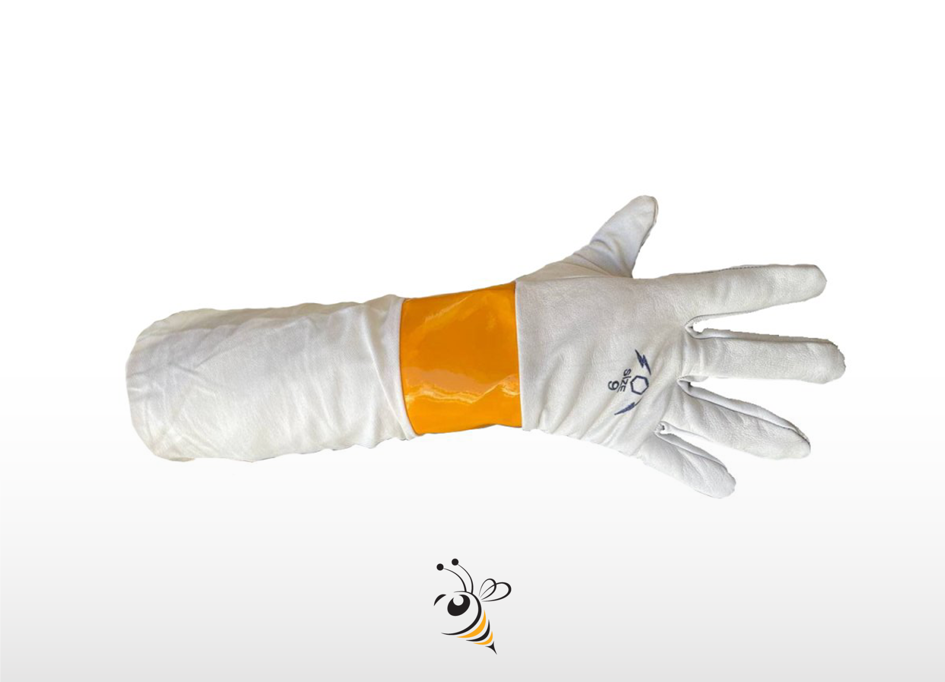 Sarı Deri Bilekli Eldiven