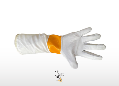 Sarı Deri Bilekli Eldiven