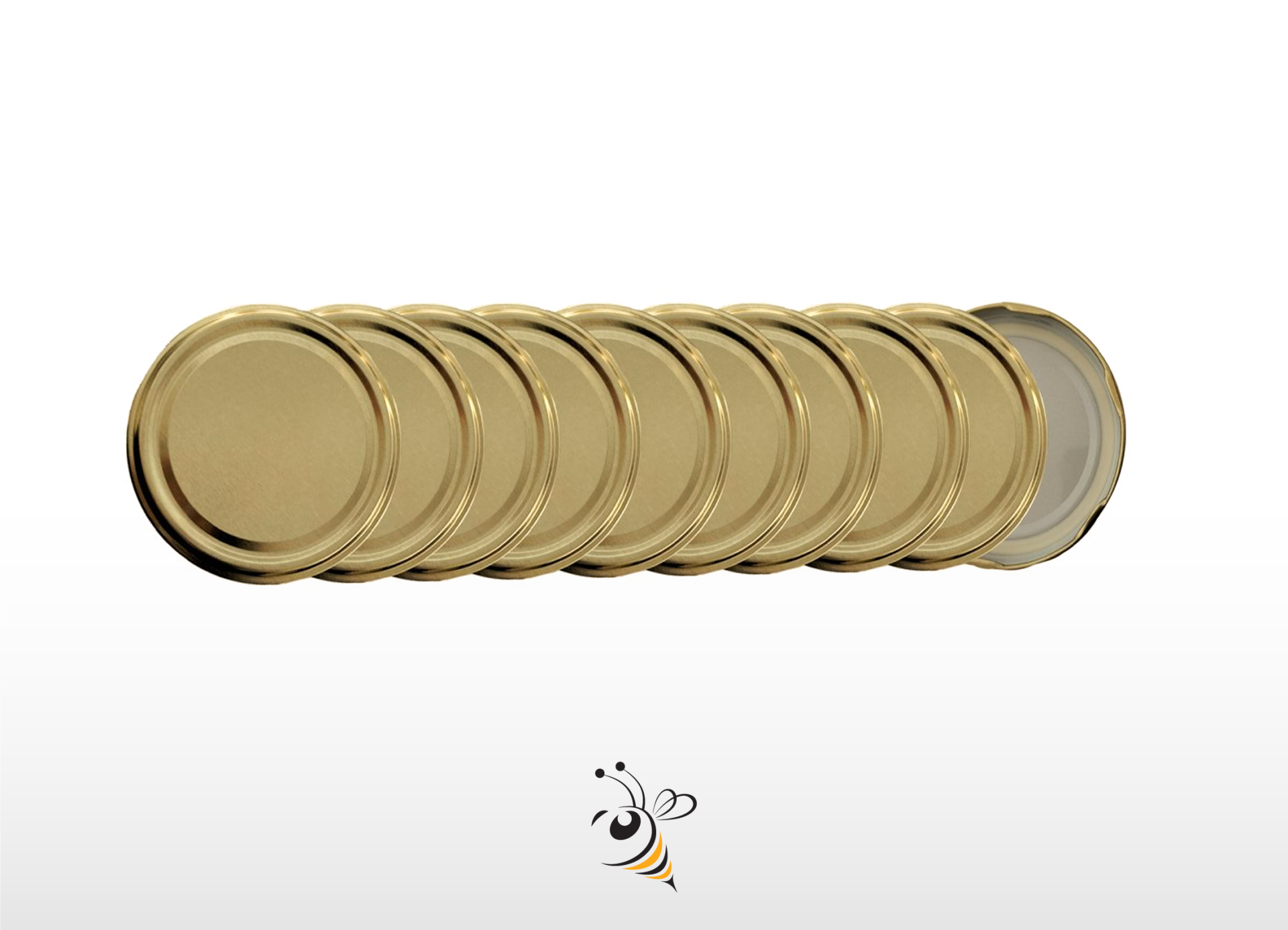 Kavanoz Kapağı 82 mm - Gold 10'lu Paket