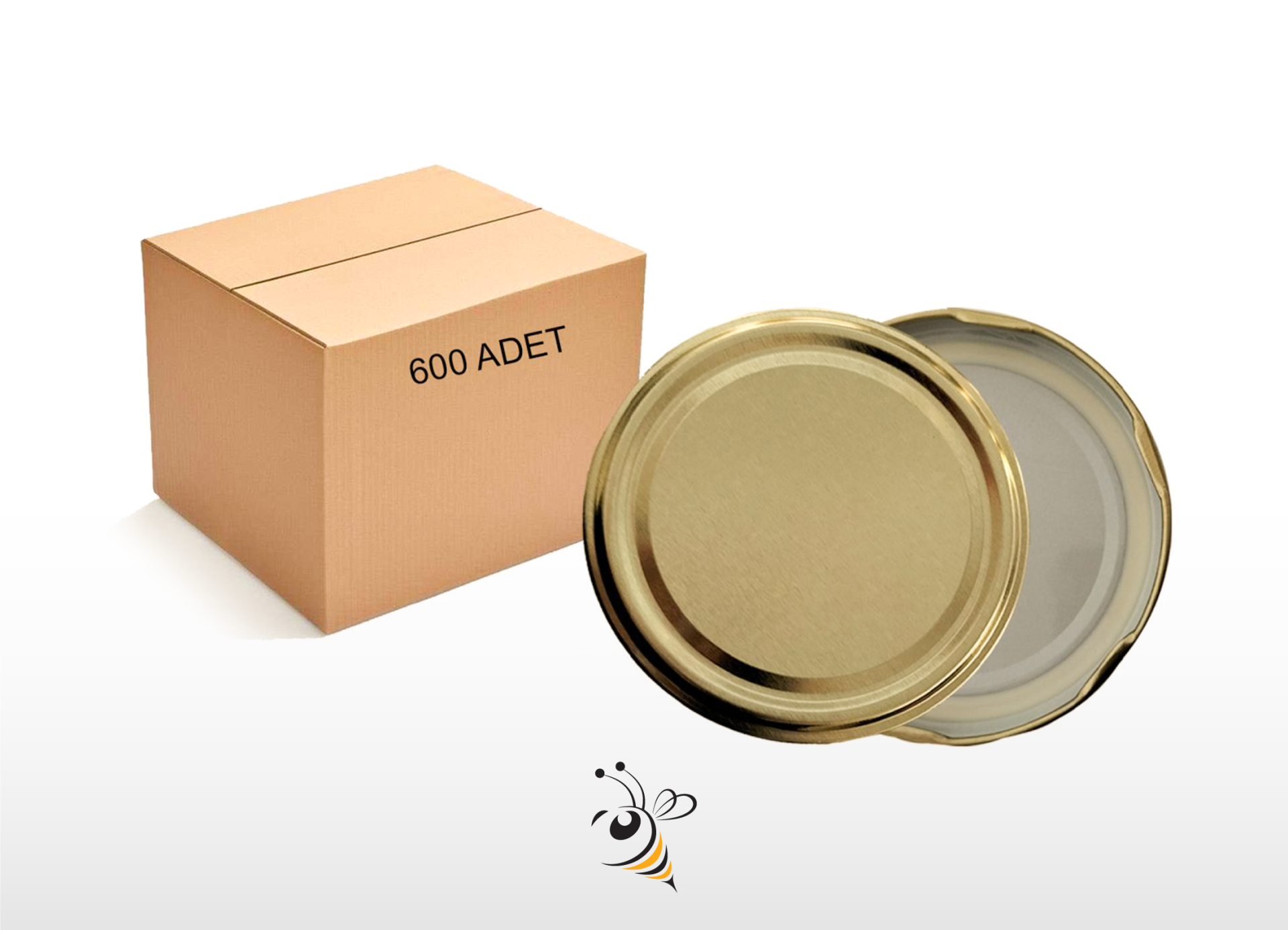 Kavanoz Kapağı 82 mm - Gold 600'lü Paket -