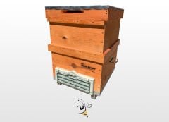 Plastik Tabanlı Ahşap Kovan - Polen Tuzaklı (Mavi Kovan)