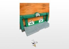 Plastik Tabanlı Ahşap Kovan - Polen Tuzaklı (Mavi Kovan)