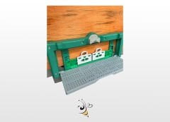 Plastik Tabanlı Ahşap Kovan - Polen Tuzaklı (Mavi Kovan)