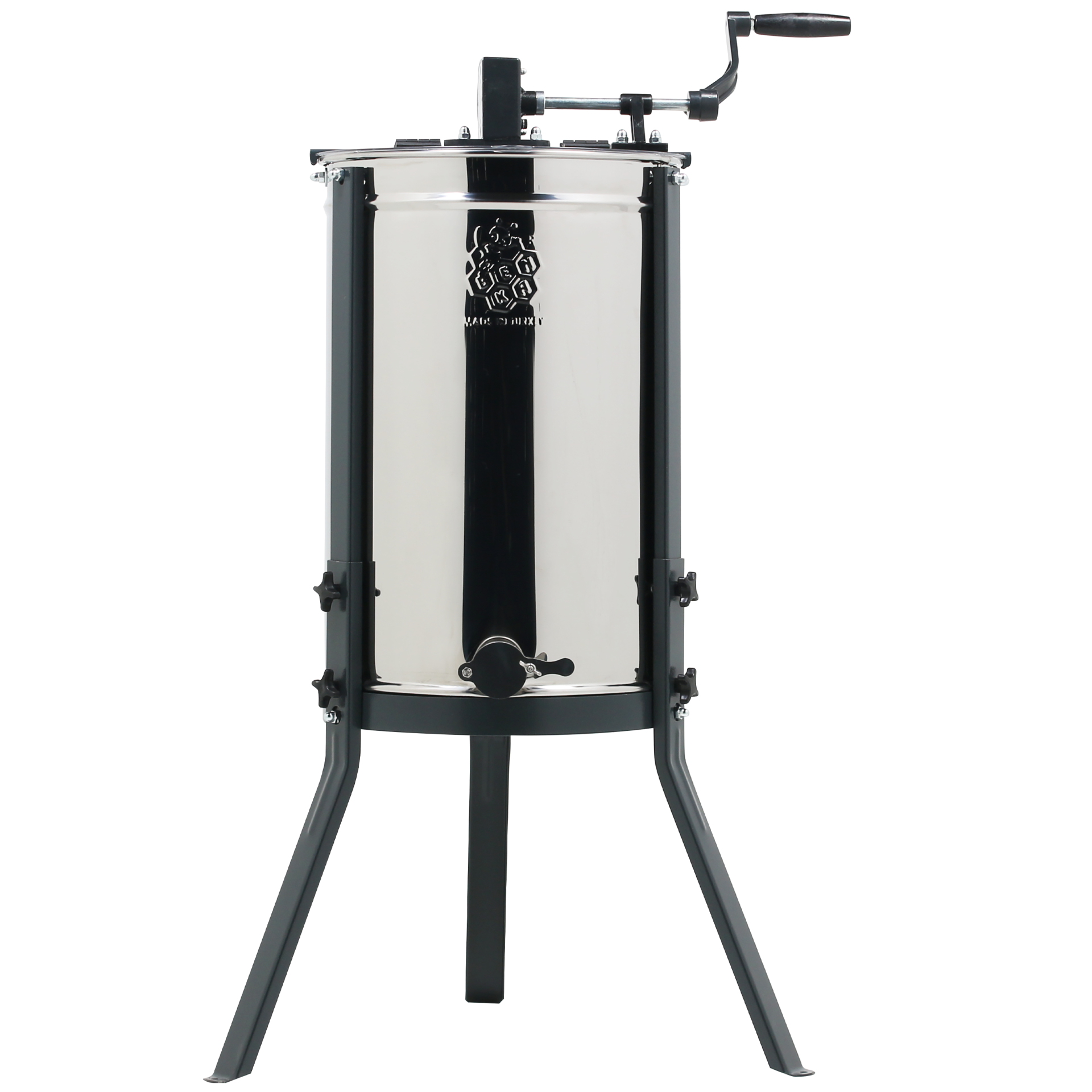 3 Çerçeveli Bal Süzme Makinesi Manuel 304 Sepet