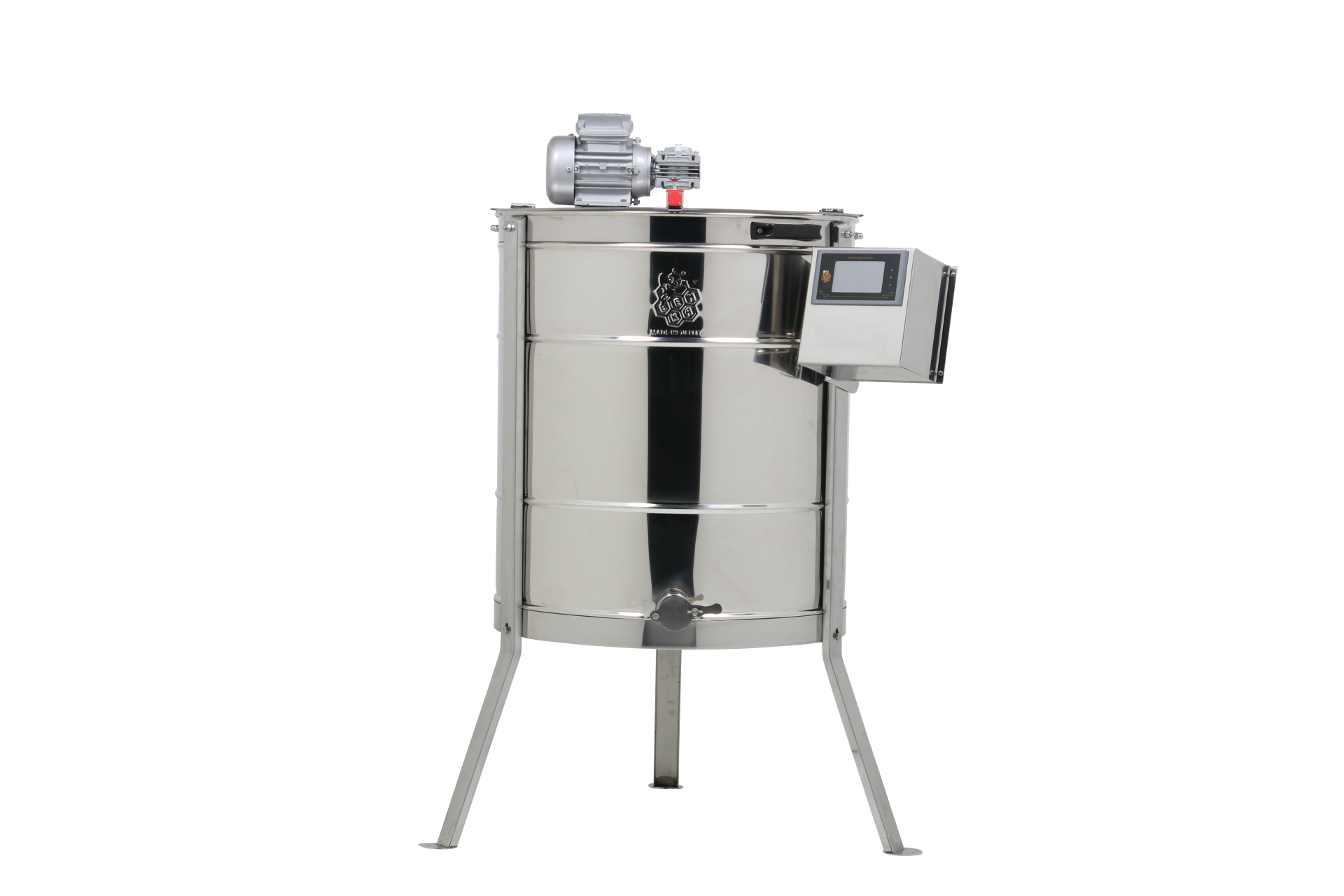 4 Çerçeveli Yatarlı Bal Süzme Makinesi Tam Otomatik AISI 304