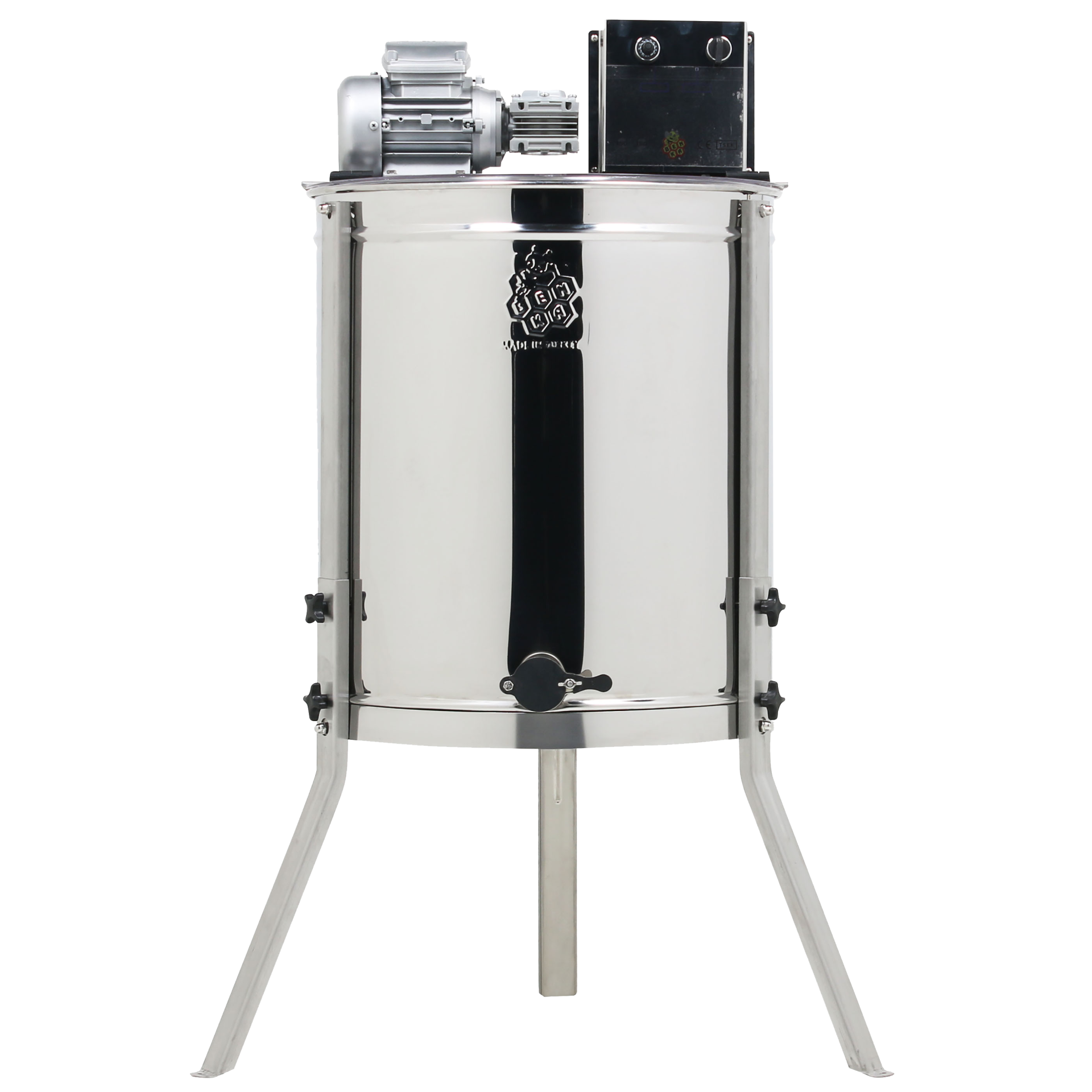 4 Çerçeveli Bal Süzme Makinesi Motorlu Dadant AISI 304