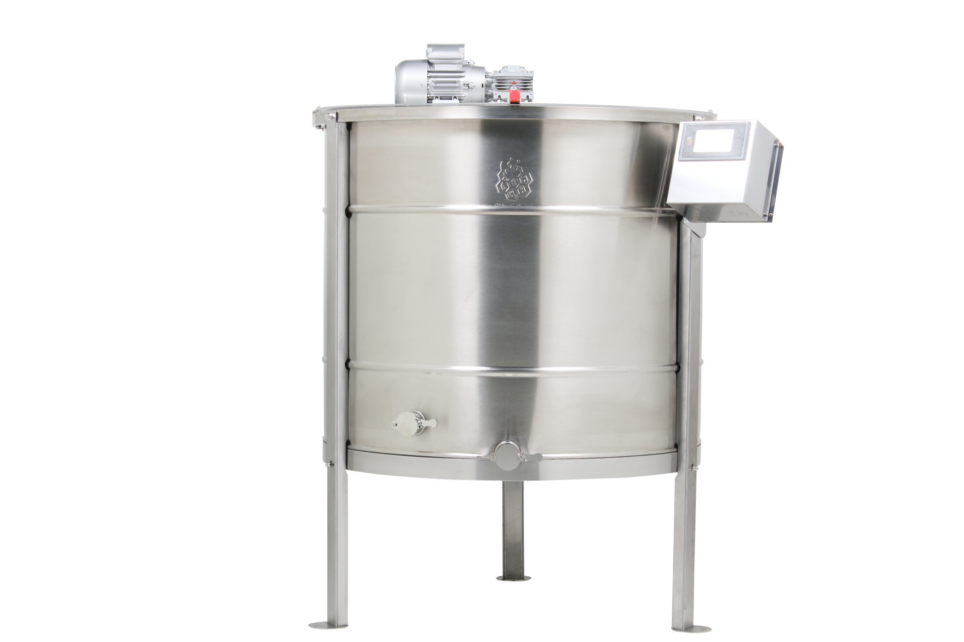 12 Çerçeveli Yatarlı Bal Süzme Makinesi Tam Otomatik Dadant AISI 304