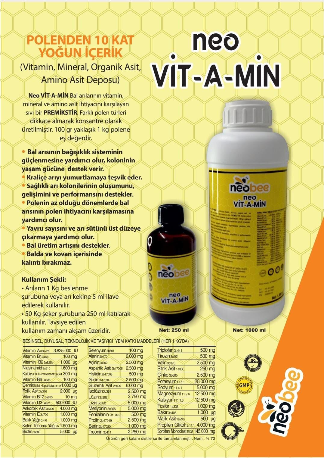 Neo VIT-A-MIN - 1 LİTRE