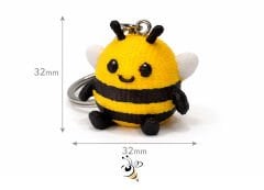 Mini Arı Anahtarlık – 32 mm 3D Sevimli Tasarım