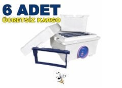 Ana Arı Üretim Kutusu 6 Adet Set – 4 Çıtalı Strafor Ana Arı Üretim Kutusu Ücretsiz Kargo