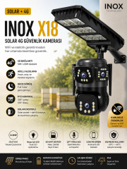 NOX X18 Solar 4G Güvenlik Kamerası PTZ Akıllı Kamera